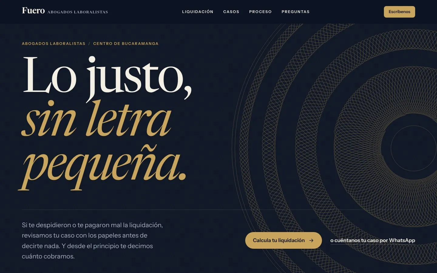 Portada de Fuero, abogados laboralistas
